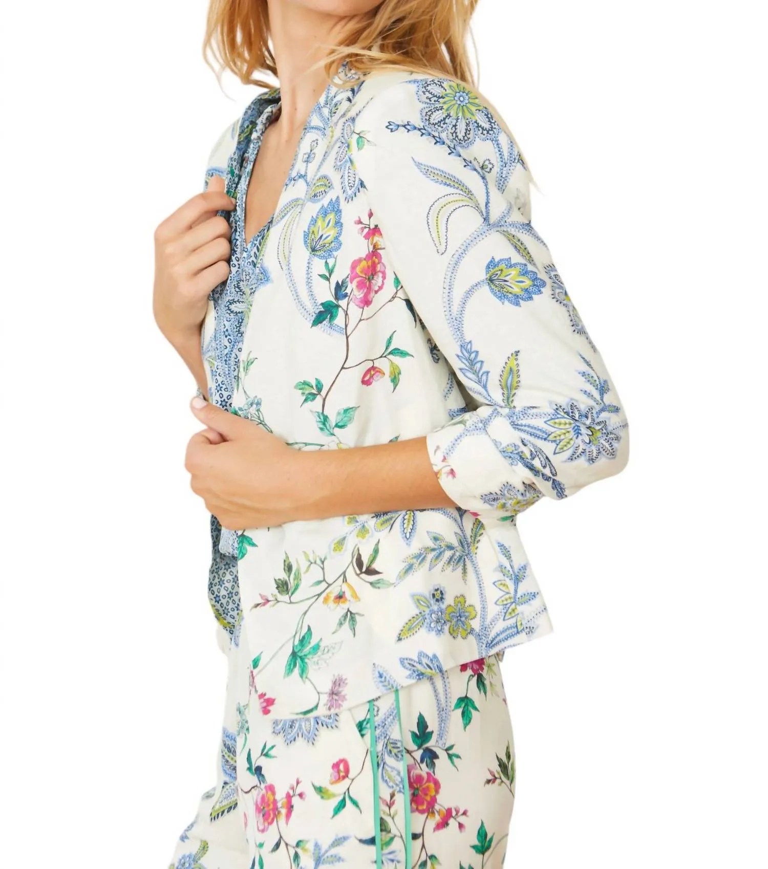 Kinsley Reversible Blazer In Balinese Floral