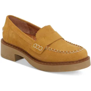 Larissah Womens Solid Suede Loafers