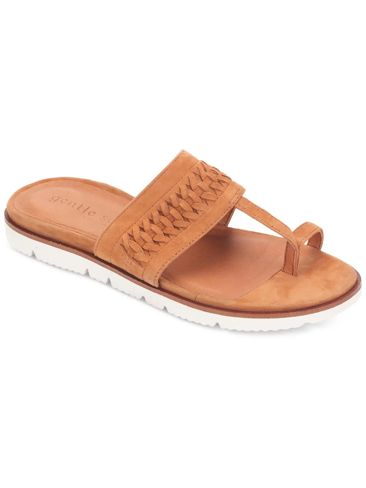 Lavern Lite Thong Braid Womens Leather Slip On Thong Sandals