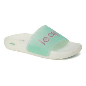 Leap7x NITPRO Casual Sea Green Slides For Women NITWALK-L9 By Liberty