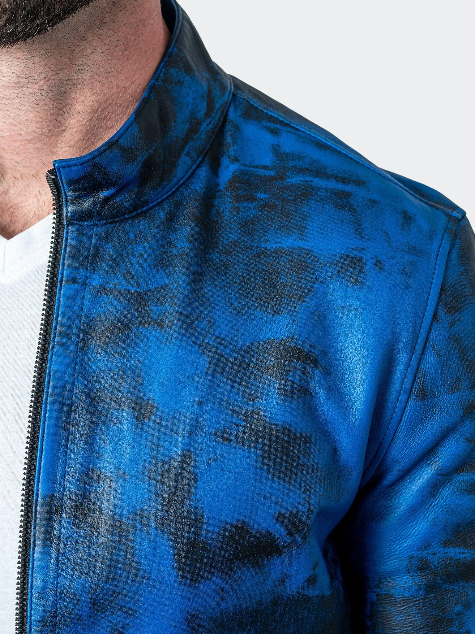 Leather Lab Blue