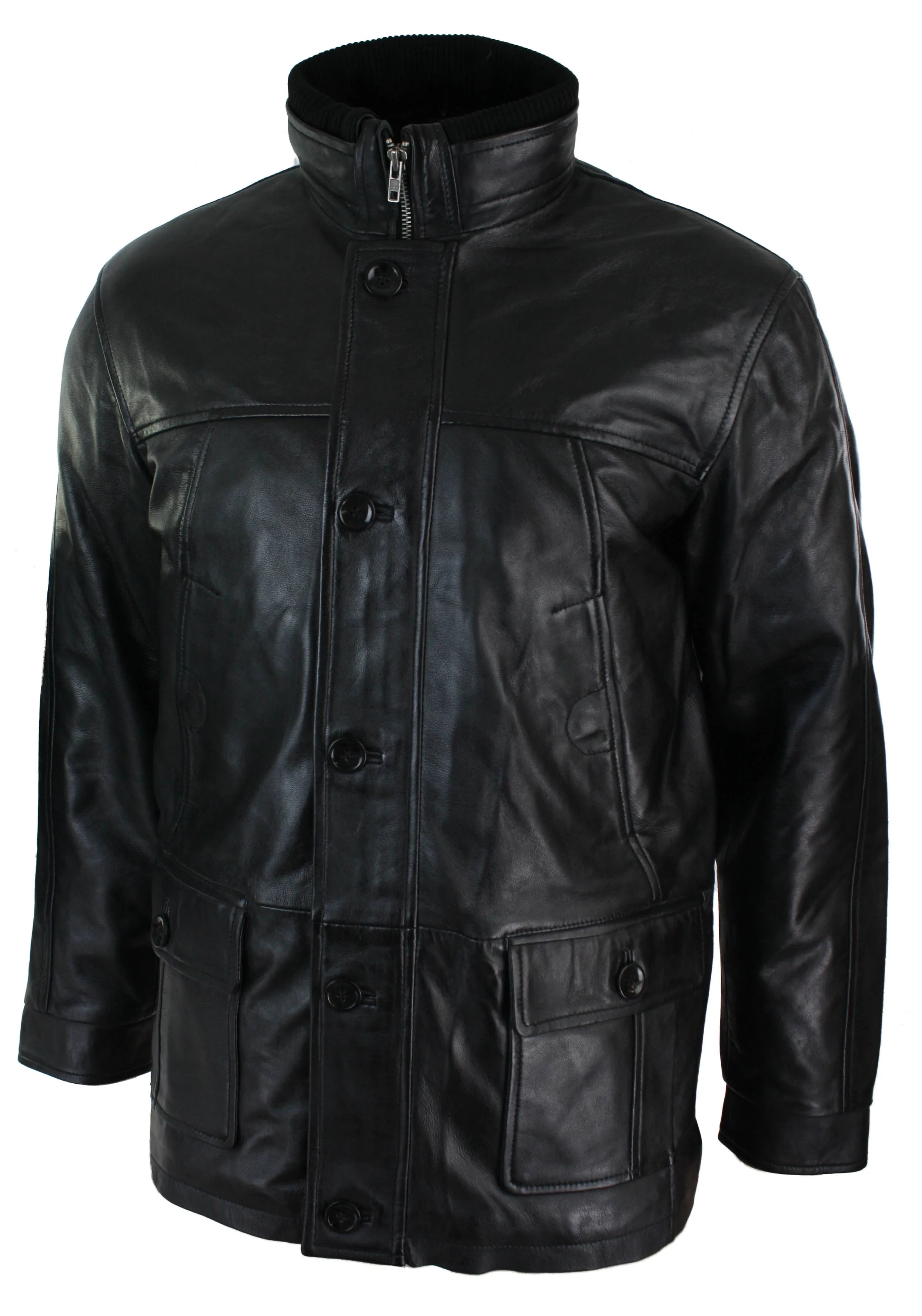 Leather Military Hunting Jacket