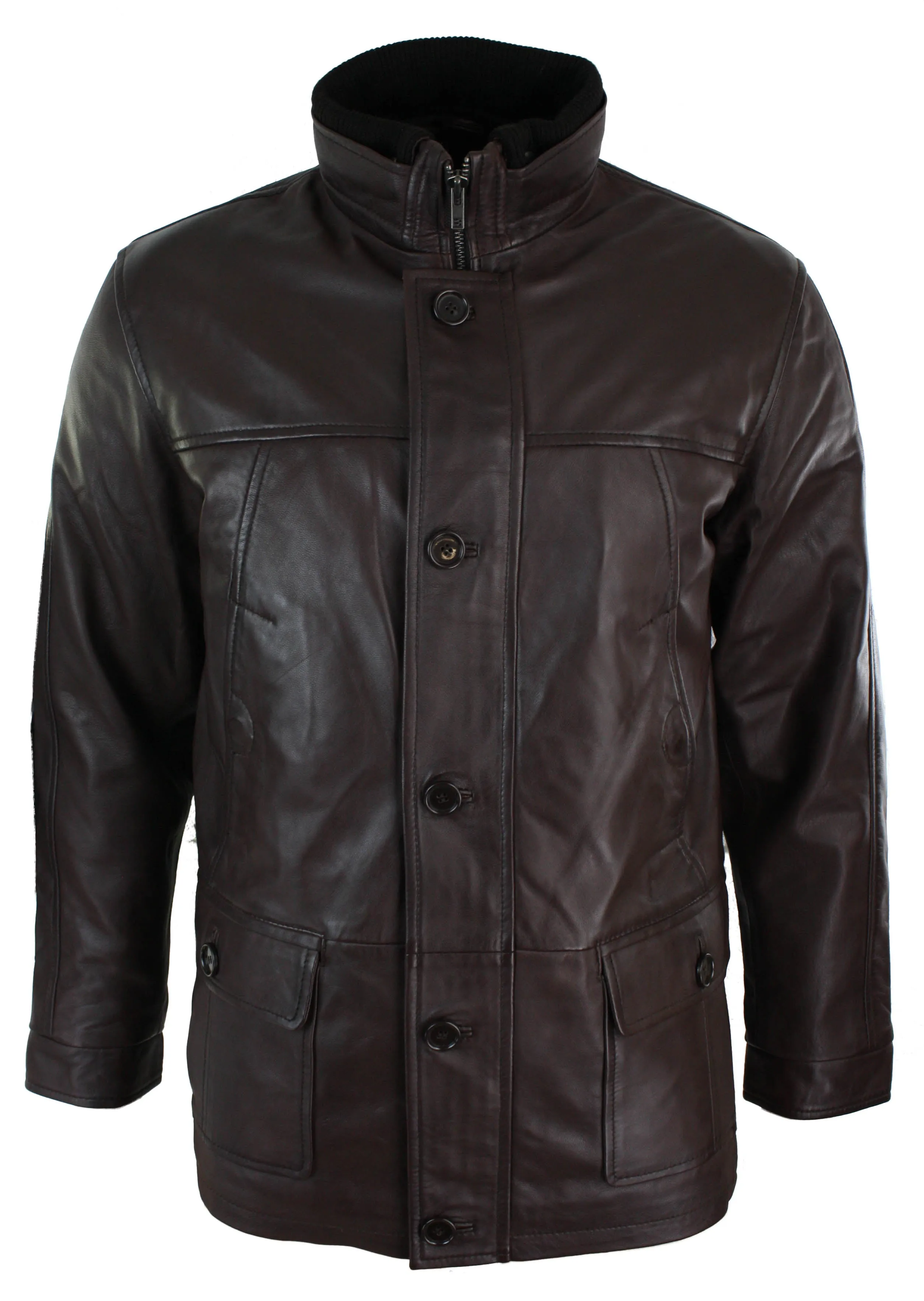 Leather Military Hunting Jacket