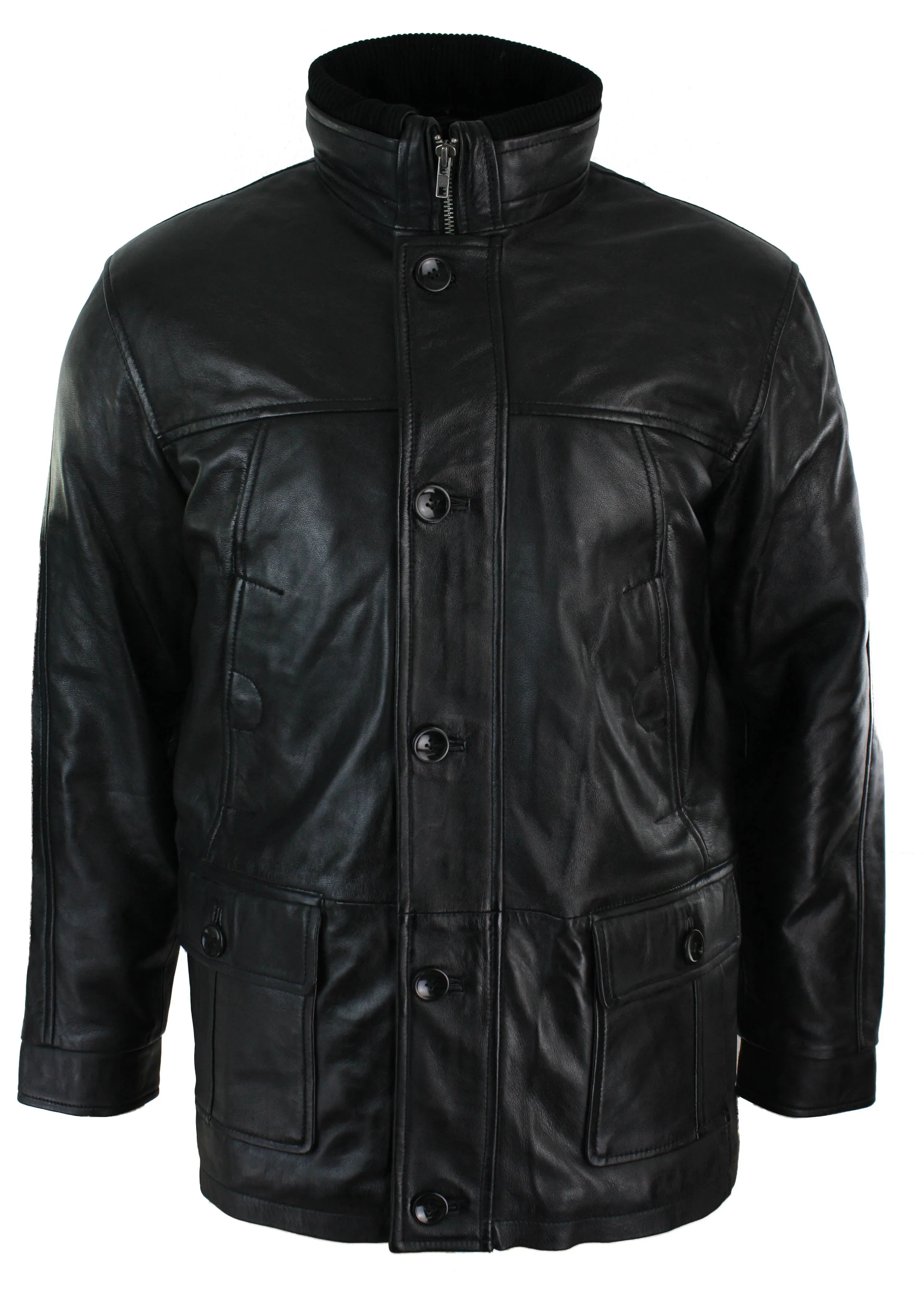 Leather Military Hunting Jacket