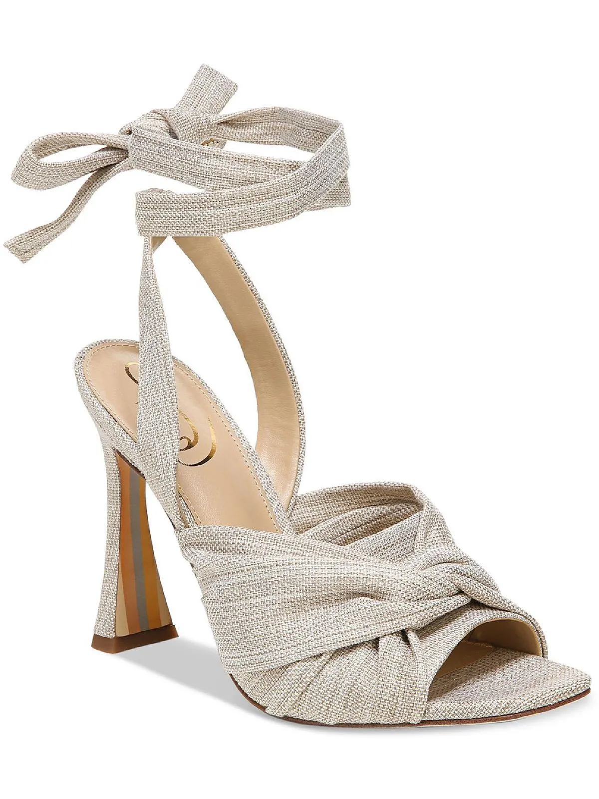 Lenora Womens Leather Square Toe Heels