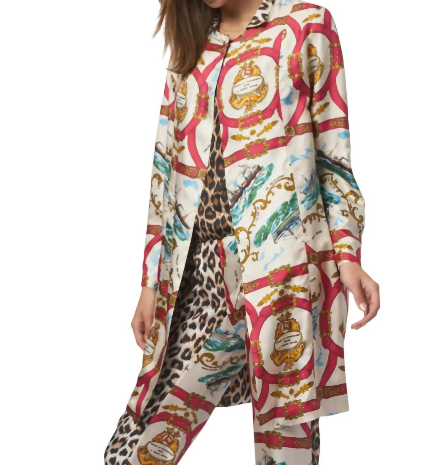 Libertie Reversible Jacket In Attechement/panther