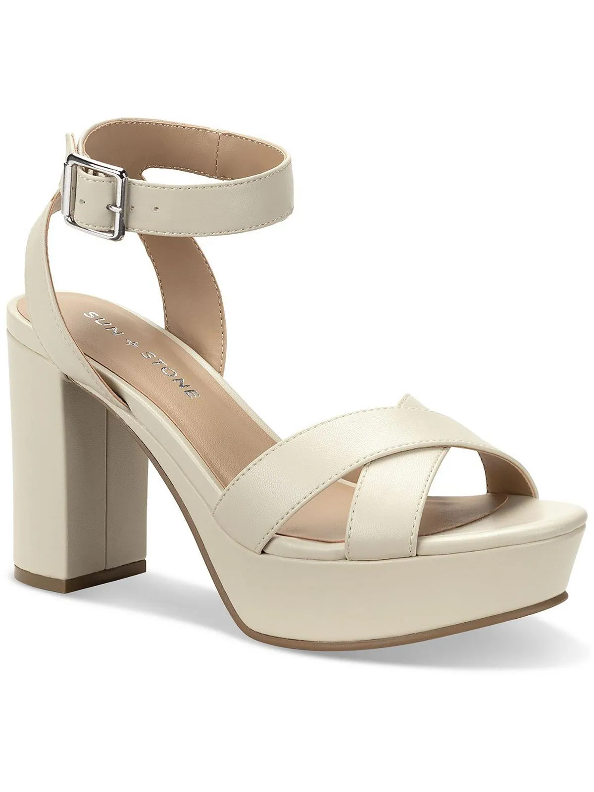 Lillah Womens Faux Leather Heels