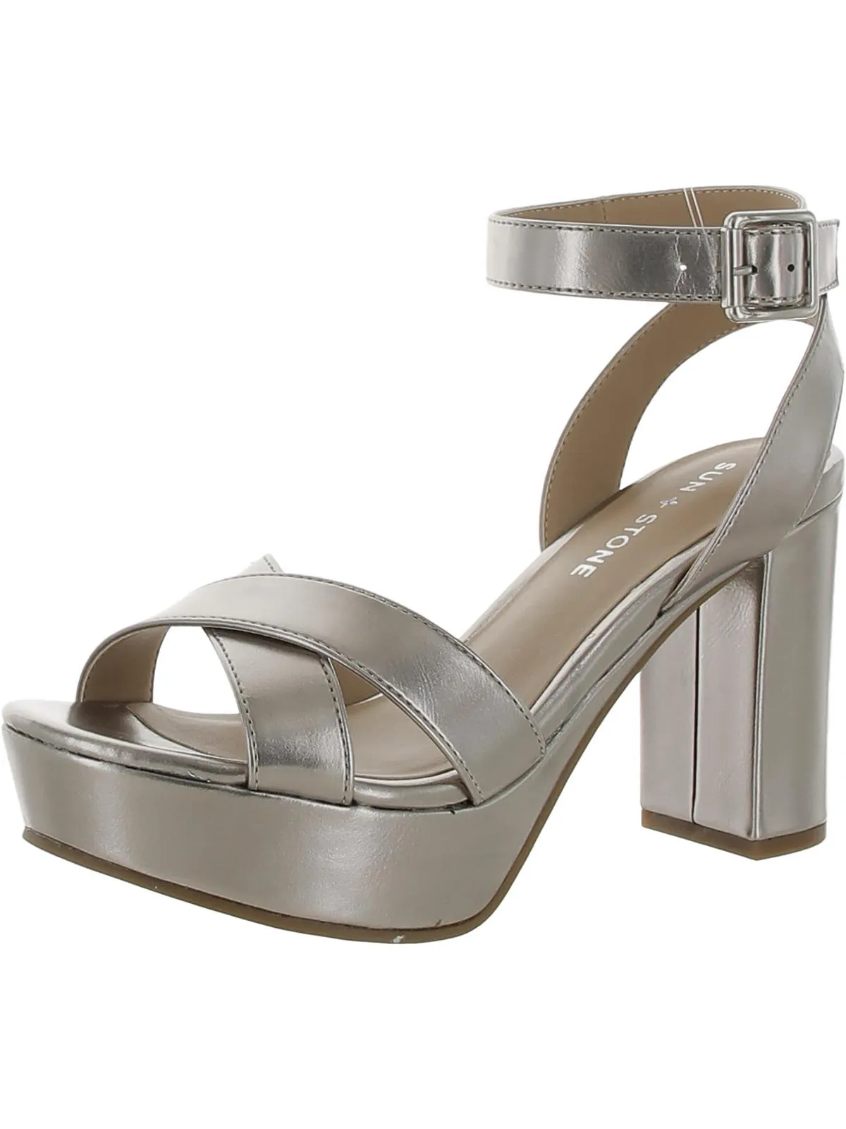 Lillah Womens Faux Leather Heels