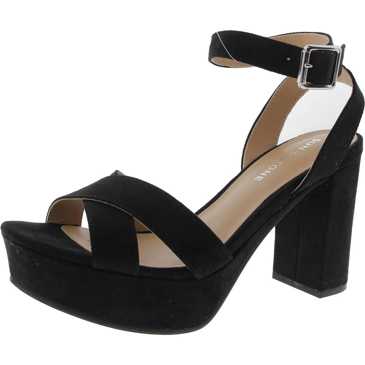 Lillah Womens Faux Leather Heels