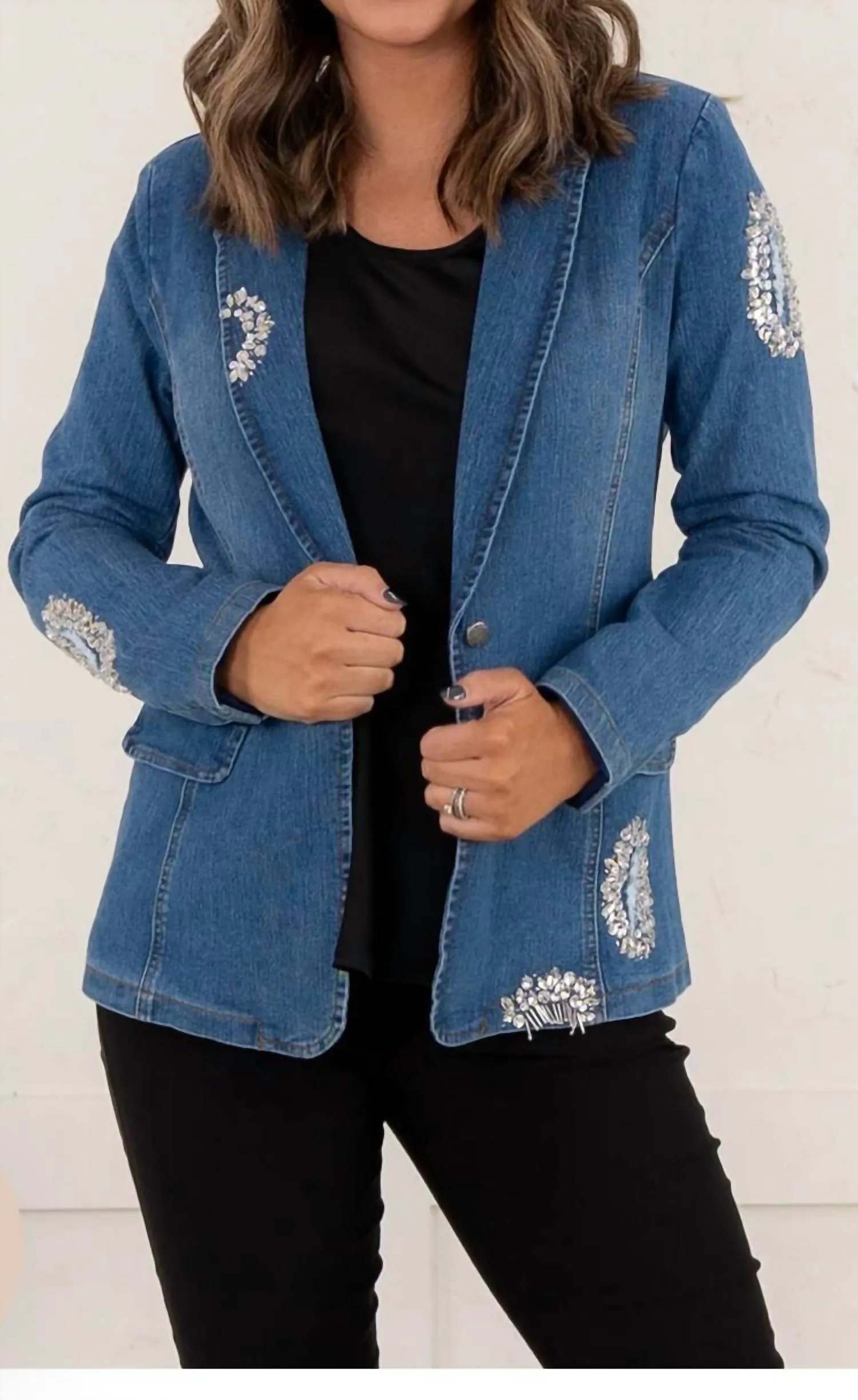 Linda Blazer In Blue