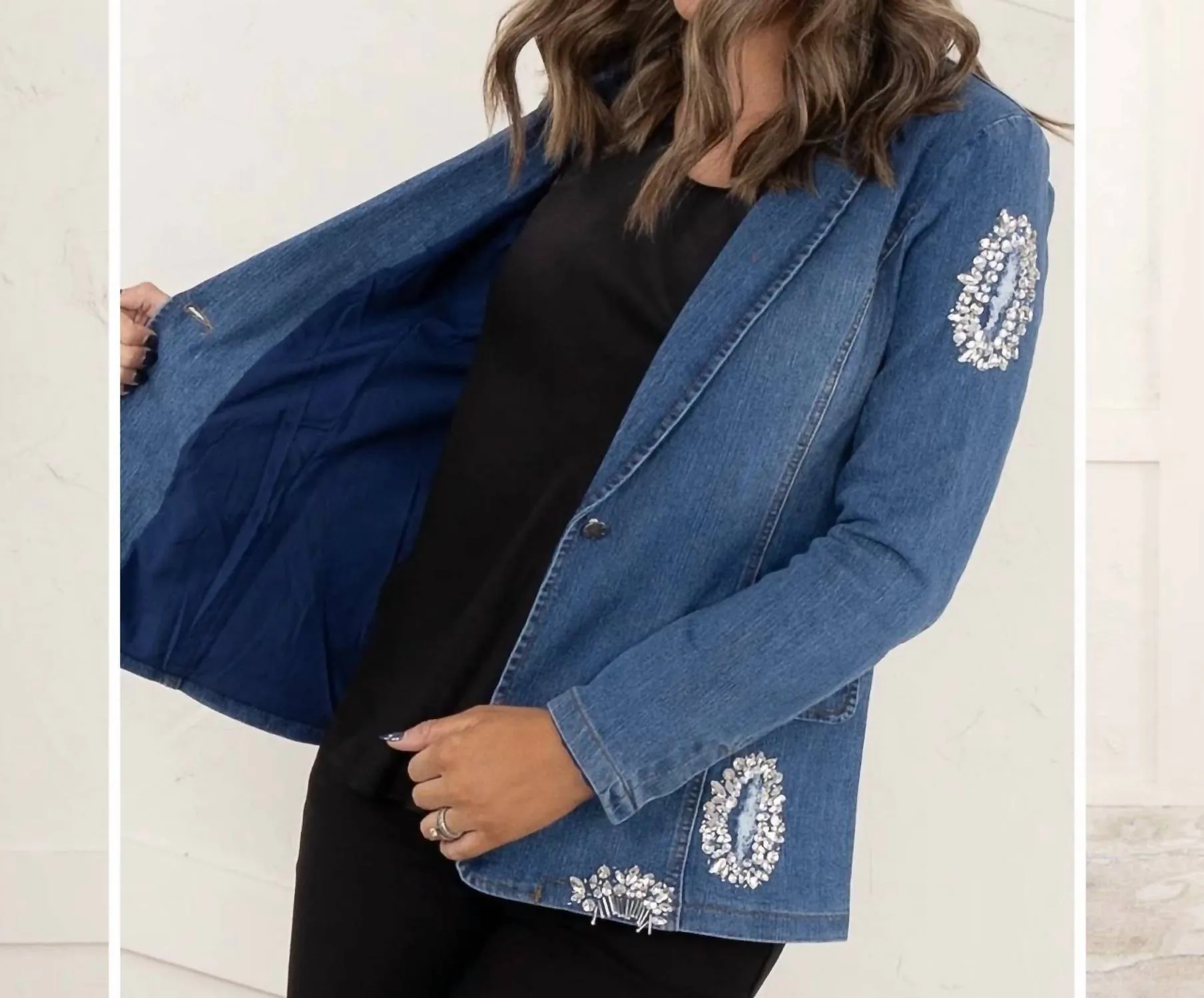Linda Blazer In Blue