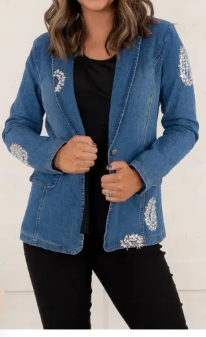 Linda Blazer In Blue