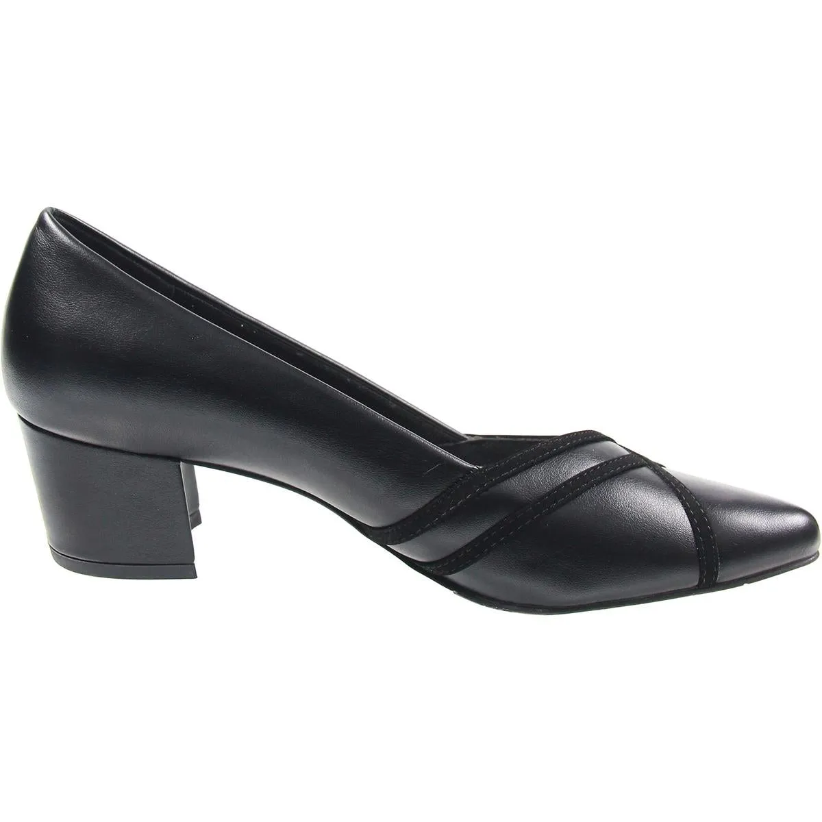 Lotus Womens Solid Leather Loafer Heels