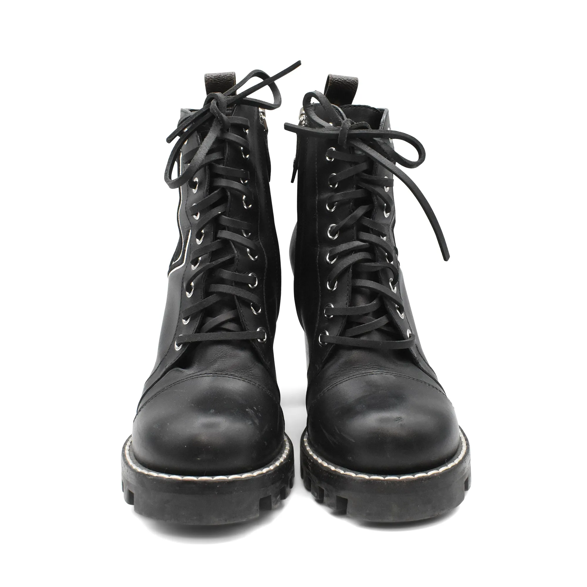 LOUIS VUITTON Black SIZE 39.5 Boots