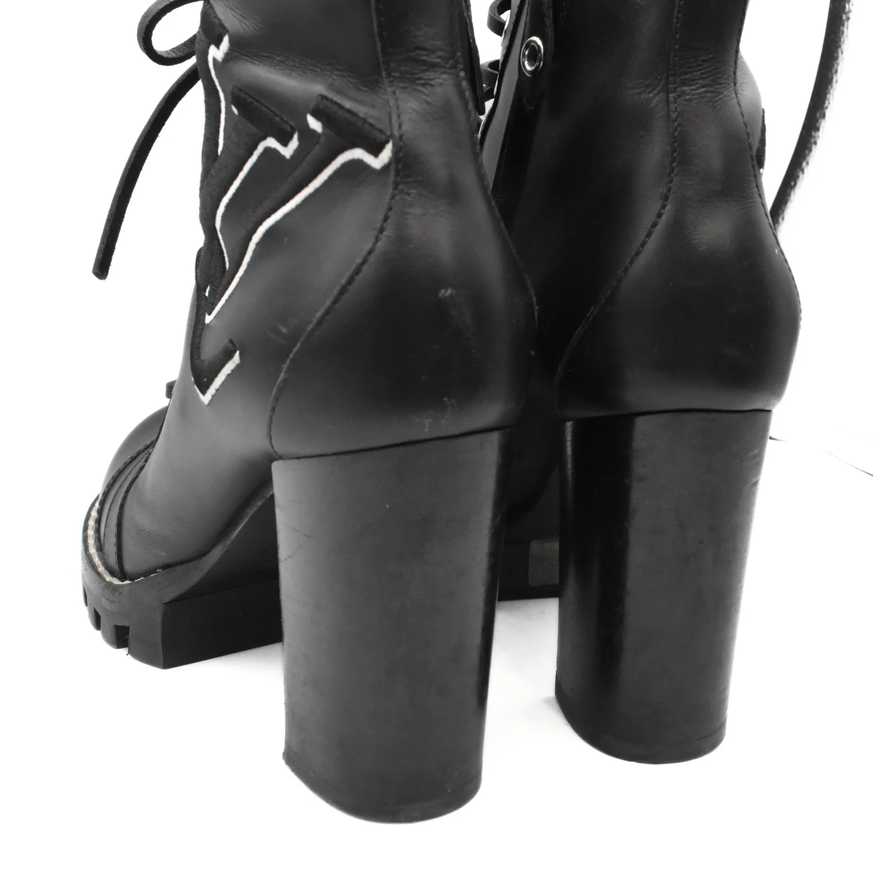 LOUIS VUITTON Black SIZE 39.5 Boots