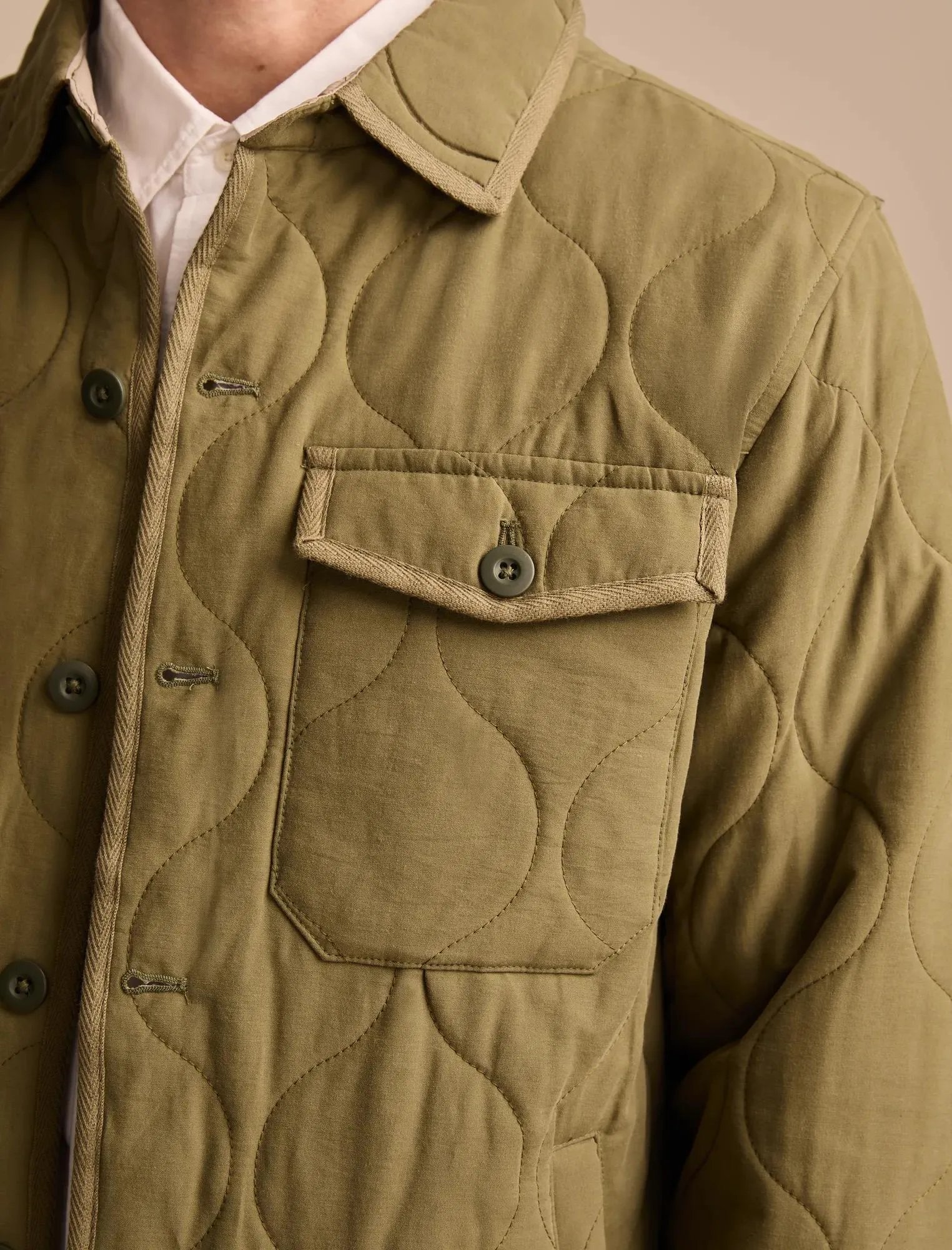 Lucky Brand Men's Quilted Shirt Jacket
