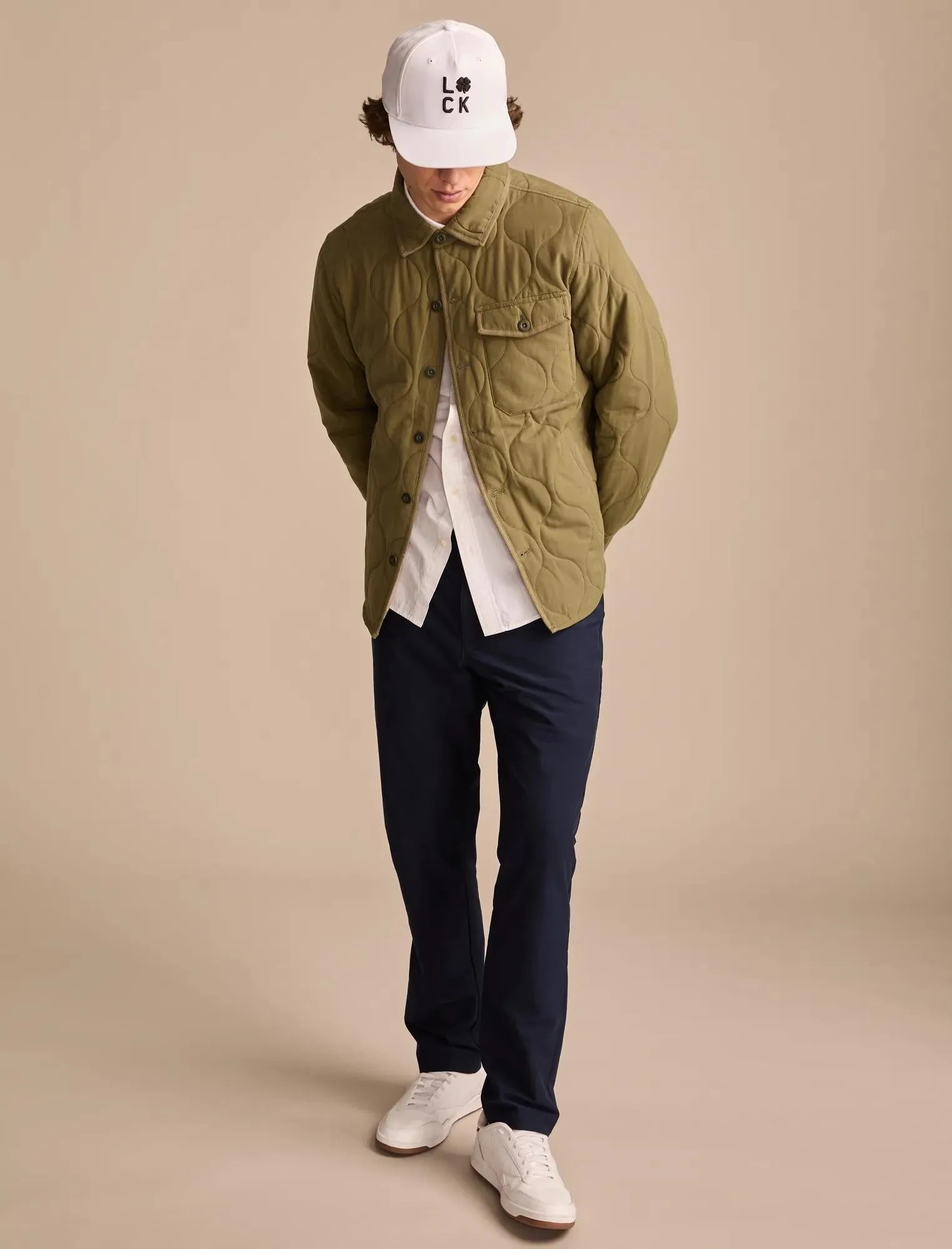Lucky Brand Men's Quilted Shirt Jacket