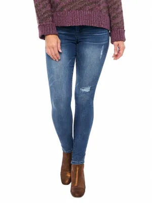 Luxe Ab Solution And Booty Lift Jegging In Blue