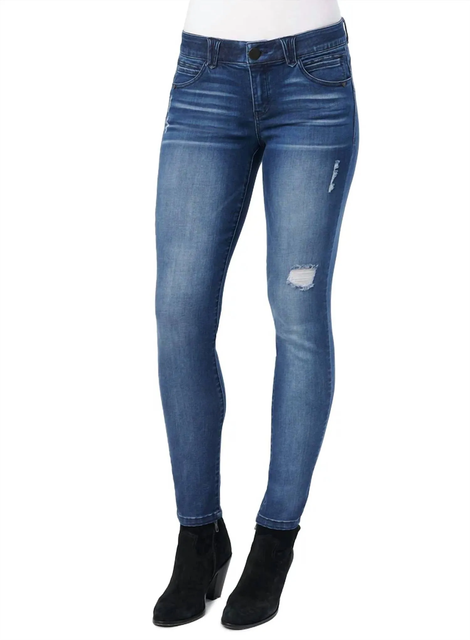 Luxe Ab Solution And Booty Lift Jegging In Blue