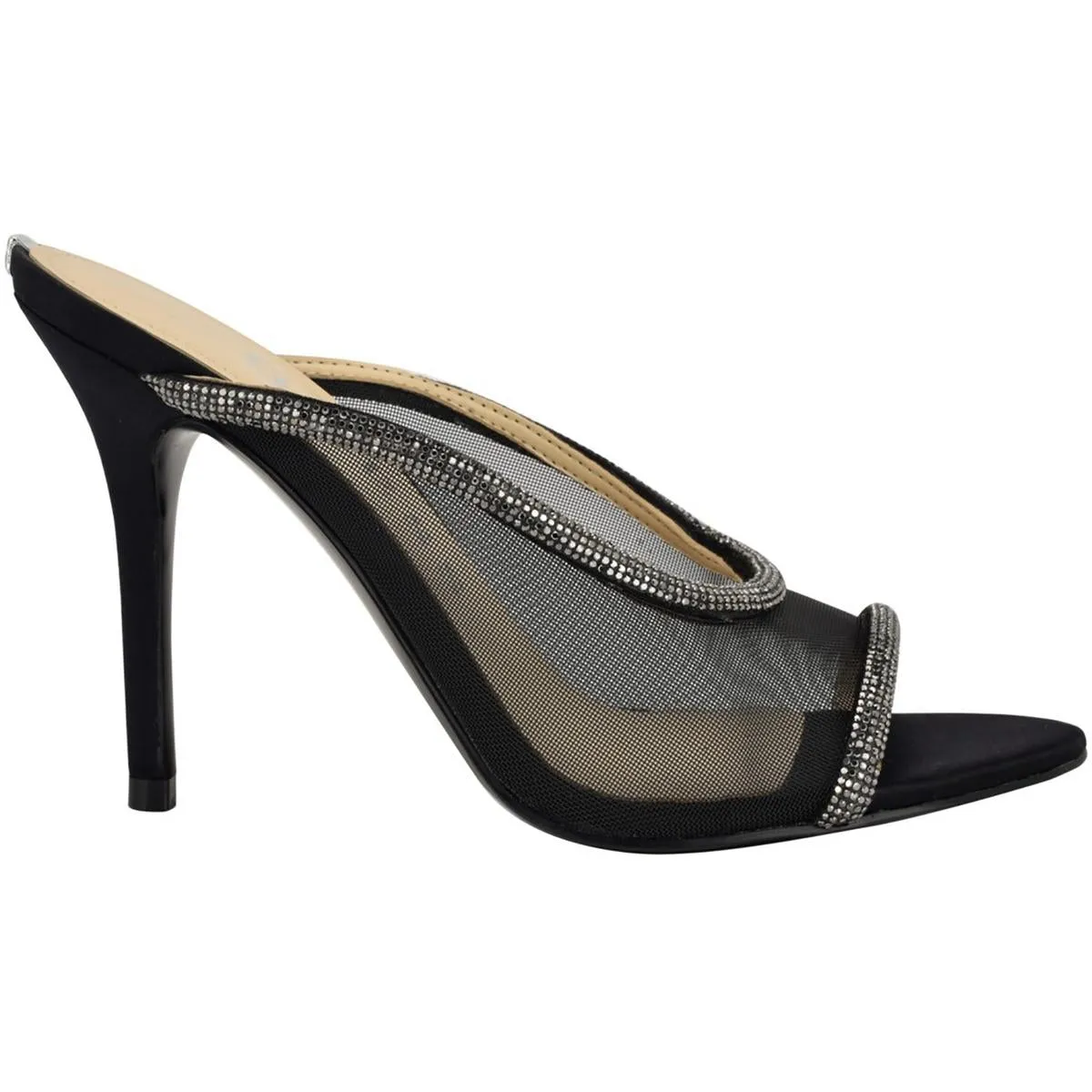 Mansa Womens Embellished Mesh Slide