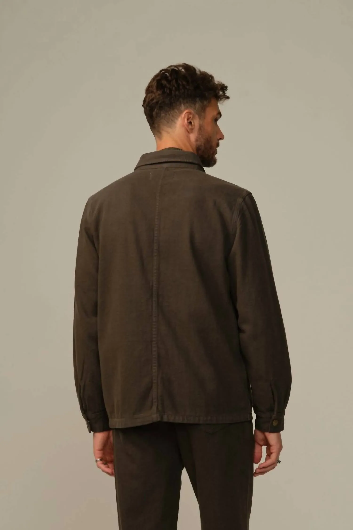 Maverick Recycled Cotton Jacket In Shadow