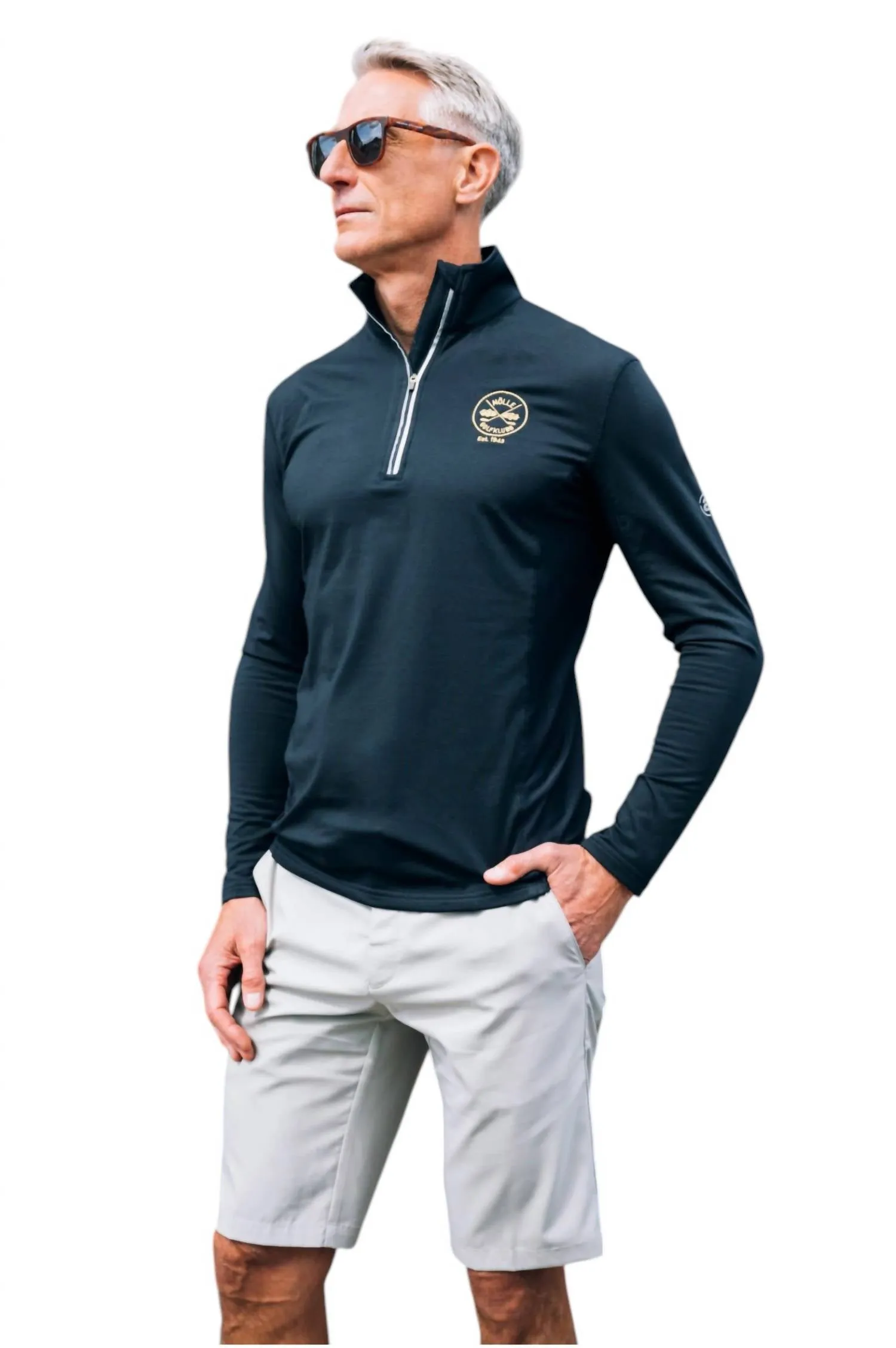 Men’S Ashby Half-Zip Jacket In Navy