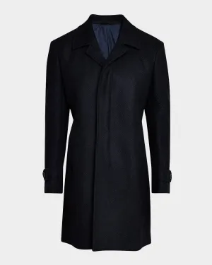 Men's Chevron Double-Face Overcoat