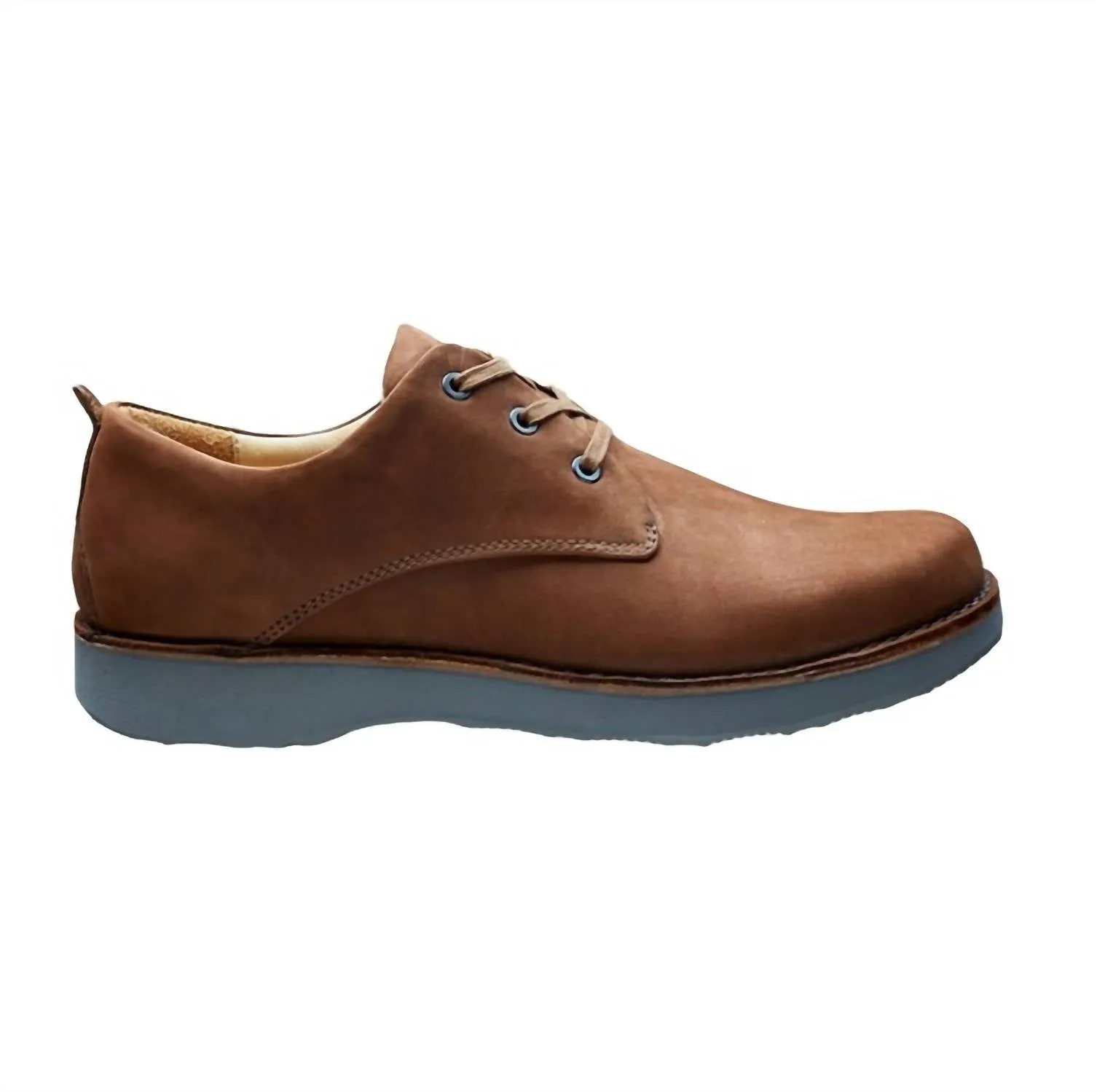 Men's Free Derby Shoes In Brown Nubuck