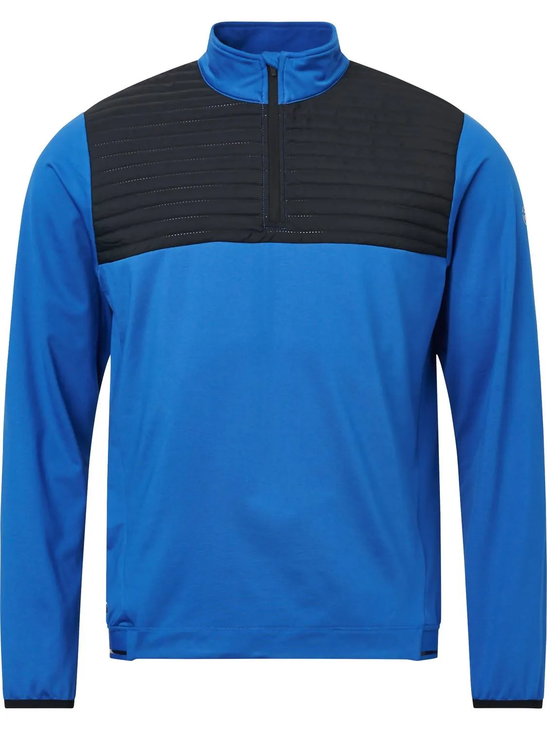 Men's Gleneagles Thermo Midlayer Jacket In Dark Cobalt Black