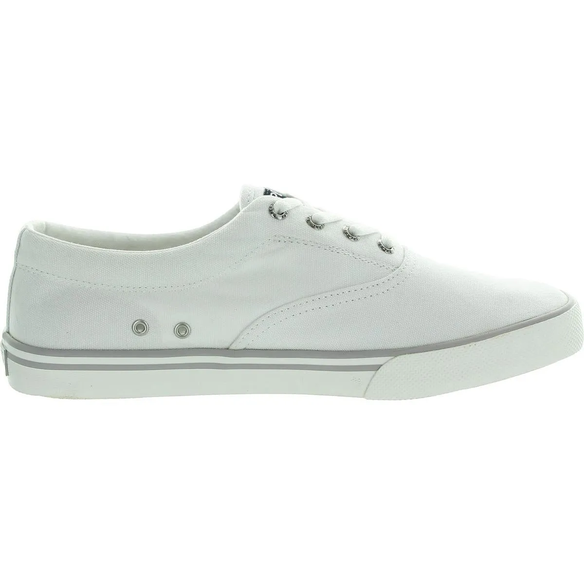 Mens Lace-Up Canvas Boat Shoes