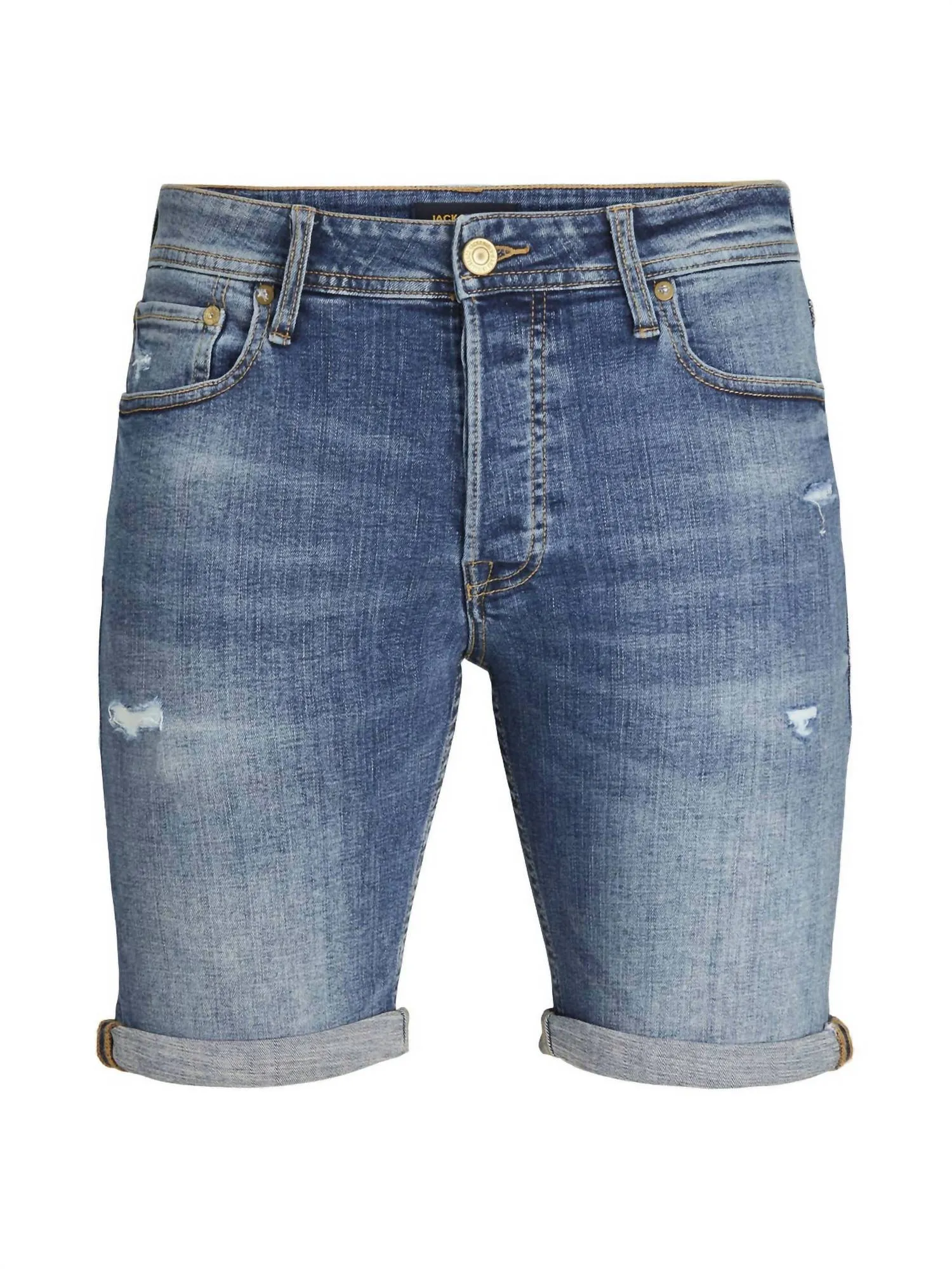 Men's Slim Fit Shorts In Denim