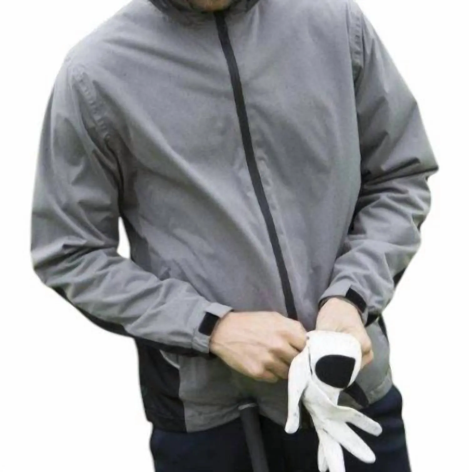 Men's Swinley Rain Jacket In Grey Melange