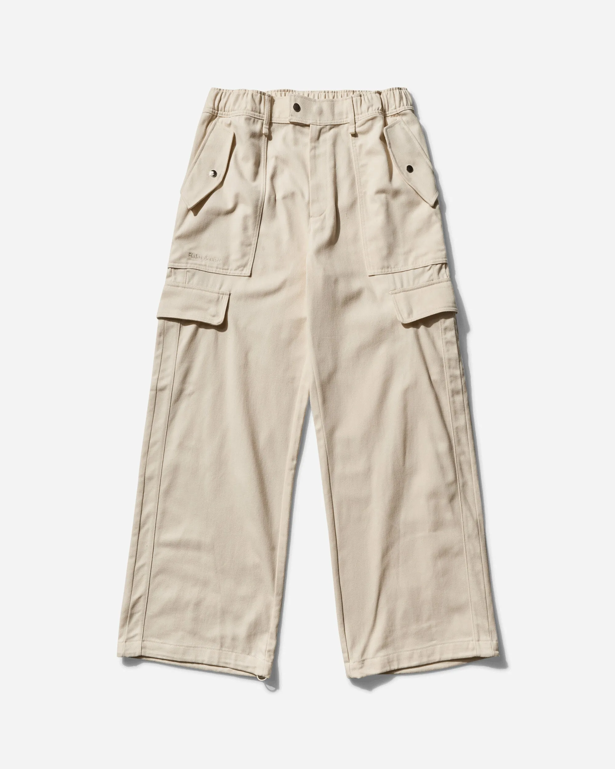 Men's Wales Bonner Cargo Track Pants Wonder White