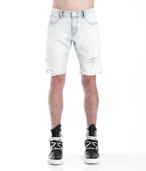 Mero Slim Short W/White Belt In Zephyr