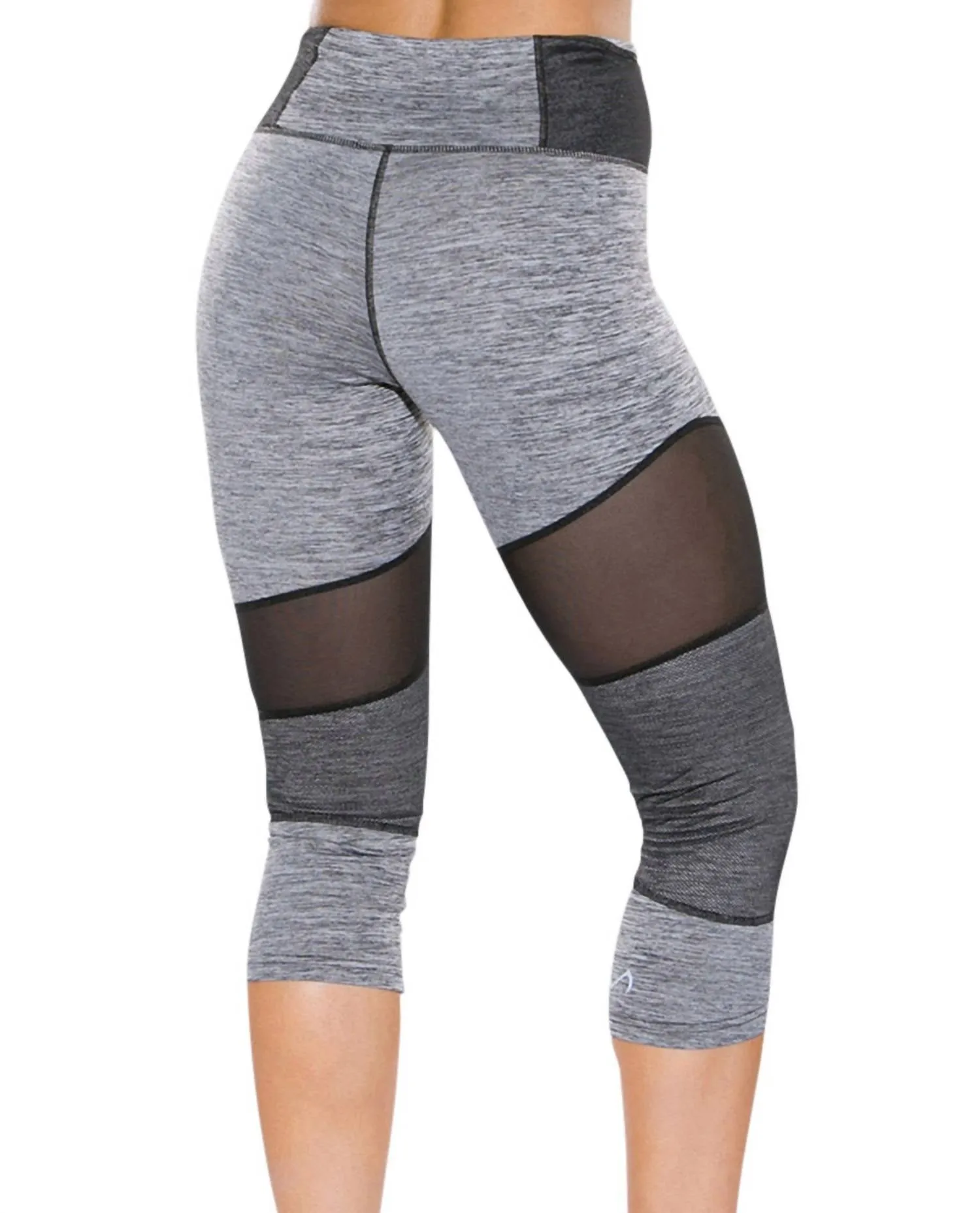 Mesh Panel Brigitte Capri In Graphite