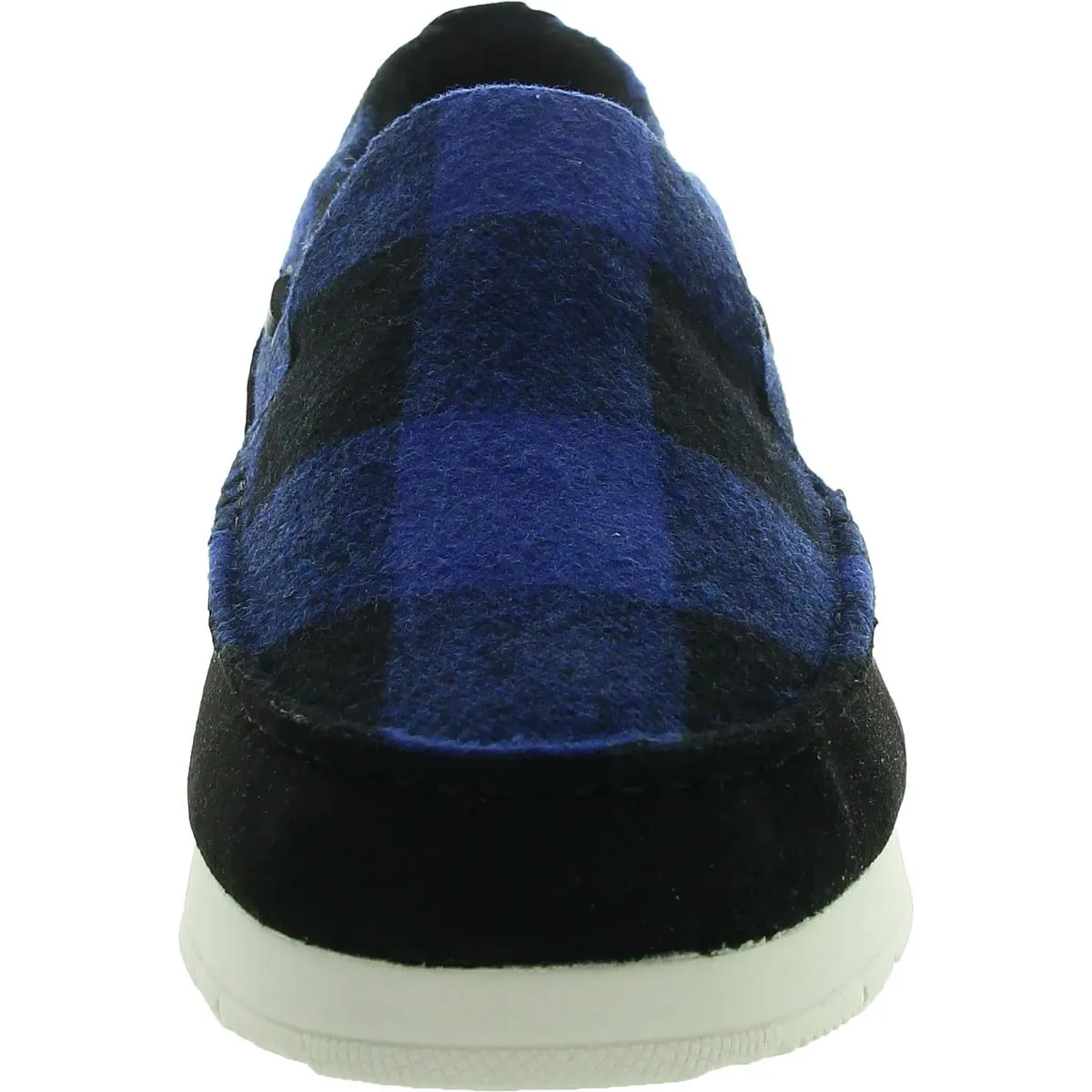Moc-Sider Buffalo Mens Checkered Wool Slip-on Shoes