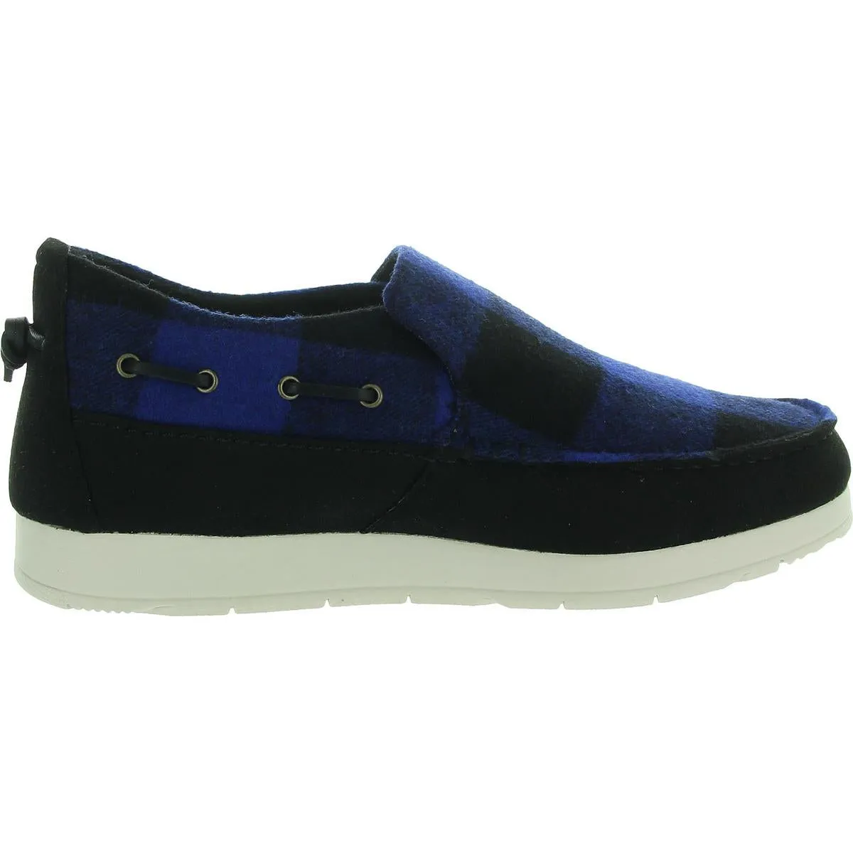 Moc-Sider Buffalo Mens Checkered Wool Slip-on Shoes