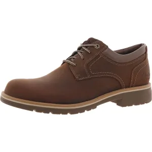 MORRIS LOW AP Mens Cushioned Footbed Leather Oxfords