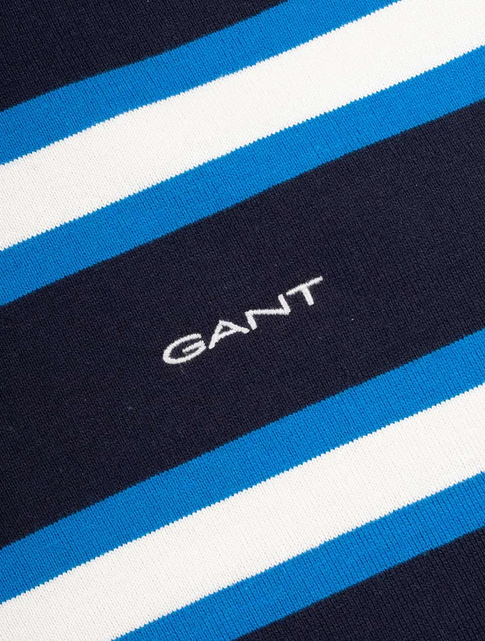Multistripe Long Sleeve Rugger Evening Blue