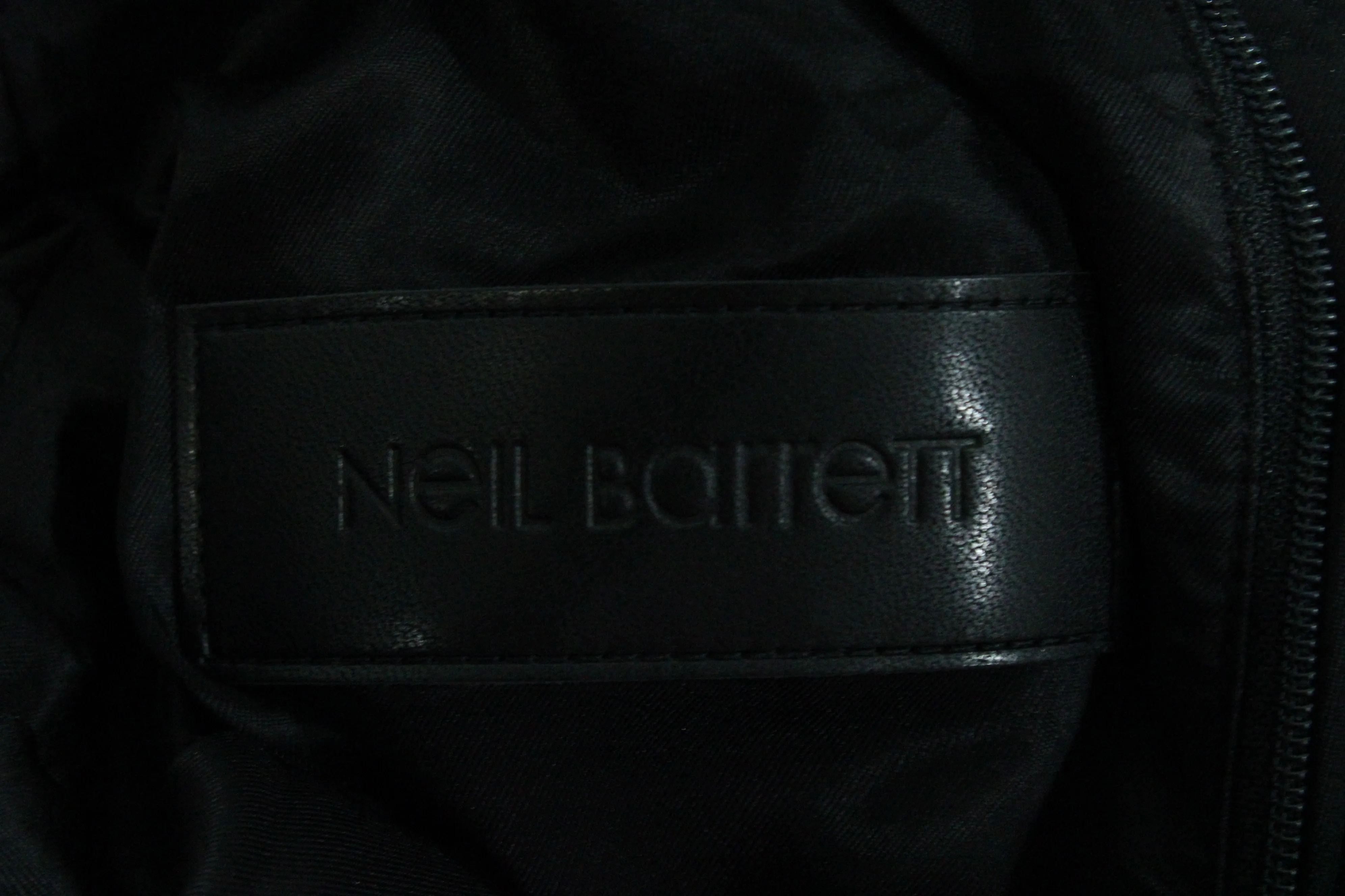 Neil Barrett Thunderbold Bomber Jacket in Black Polyurethane