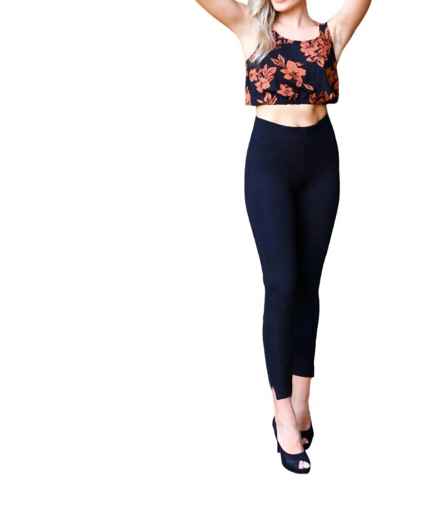 Perfect Mid-Rise Skinny Pants In Black