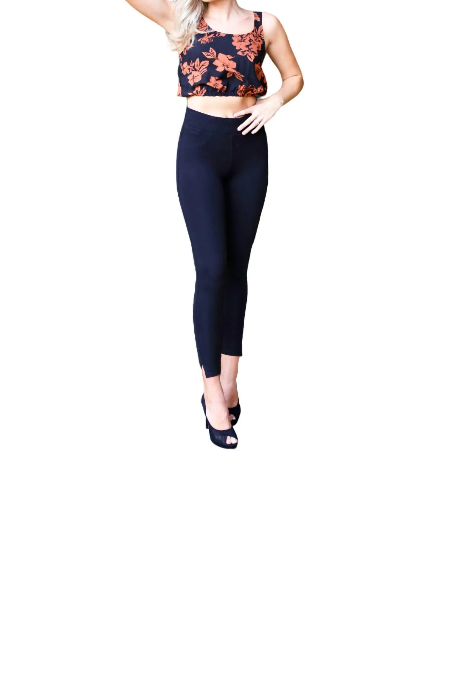 Perfect Mid-Rise Skinny Pants In Black