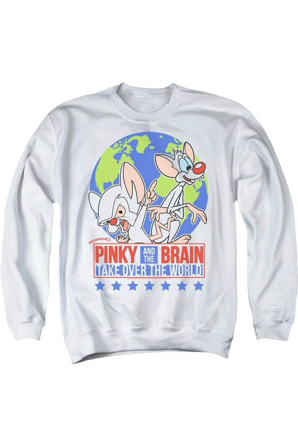 Pinky And The Brain Campaign Adult Crewneck Sweatshirt