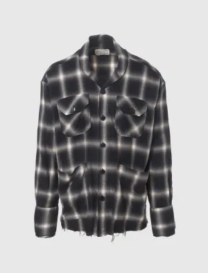 PLAID BOXY SHIRT