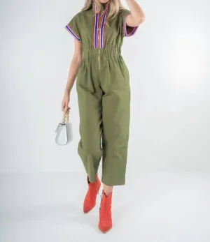 Poppy Jumpsuit In Army Twill