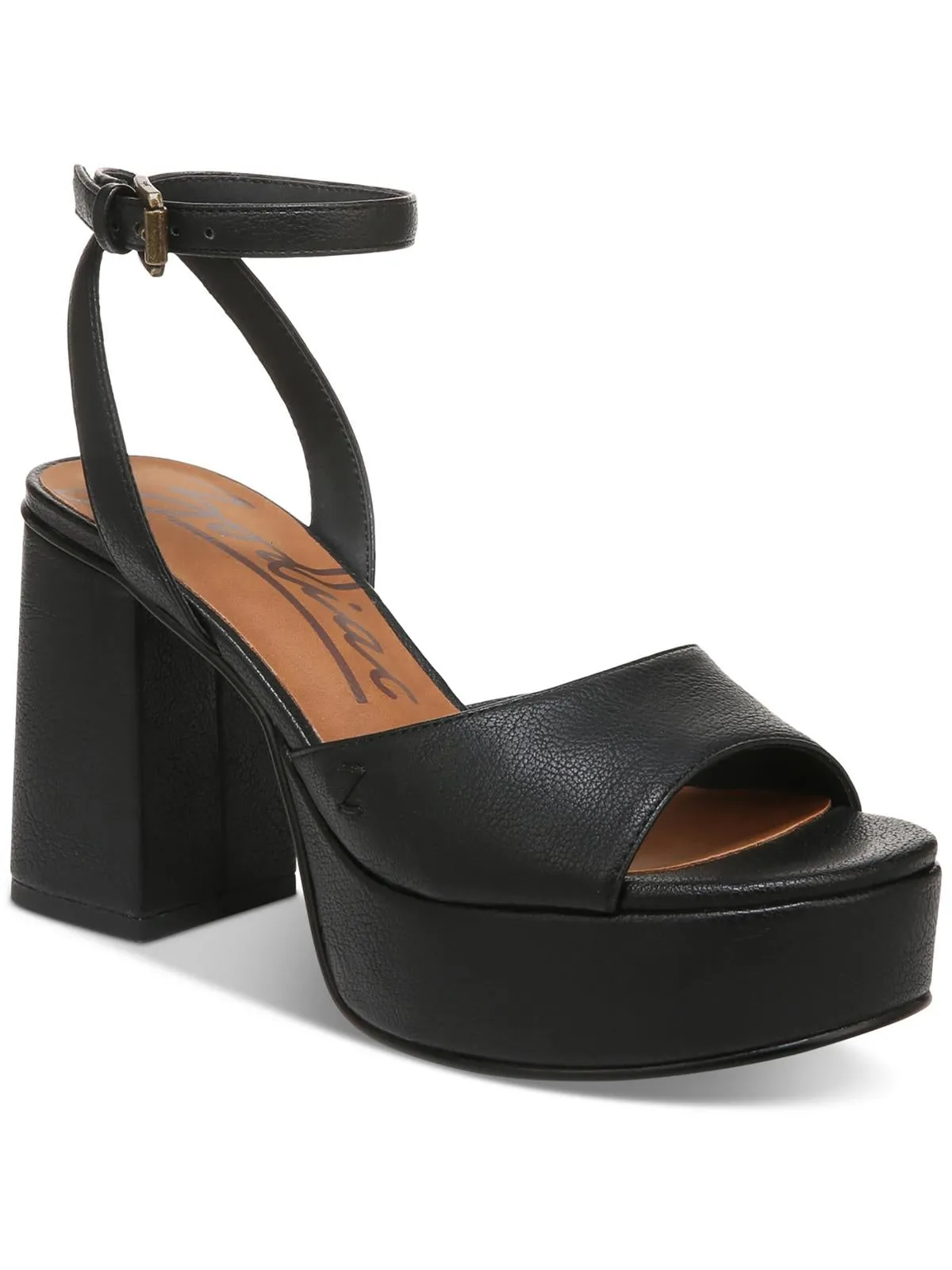 Priya Womens Denim Ankle Strap T-Strap Sandals