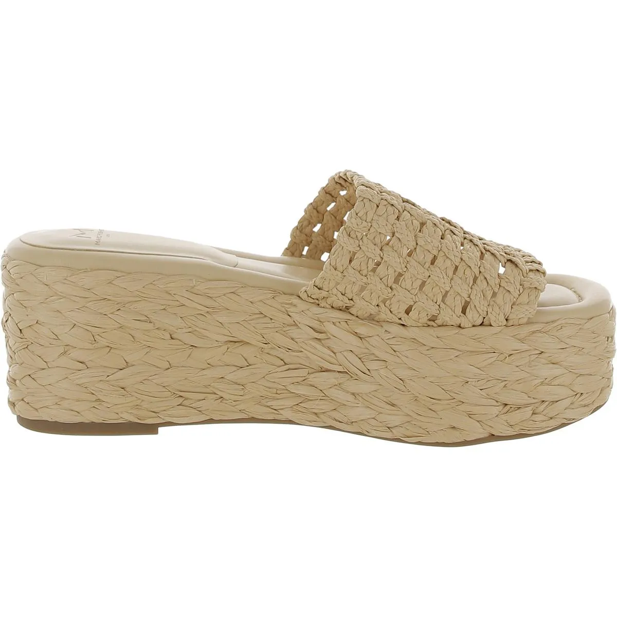 Priya Womens Woven Peep-Toe Platform Sandals