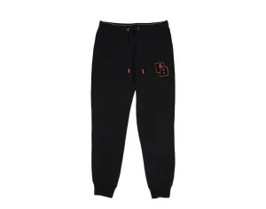 Psycho Bunny Patchin Chenille Bunny Black Men's Sweatpants B6P850U1FT-BLK