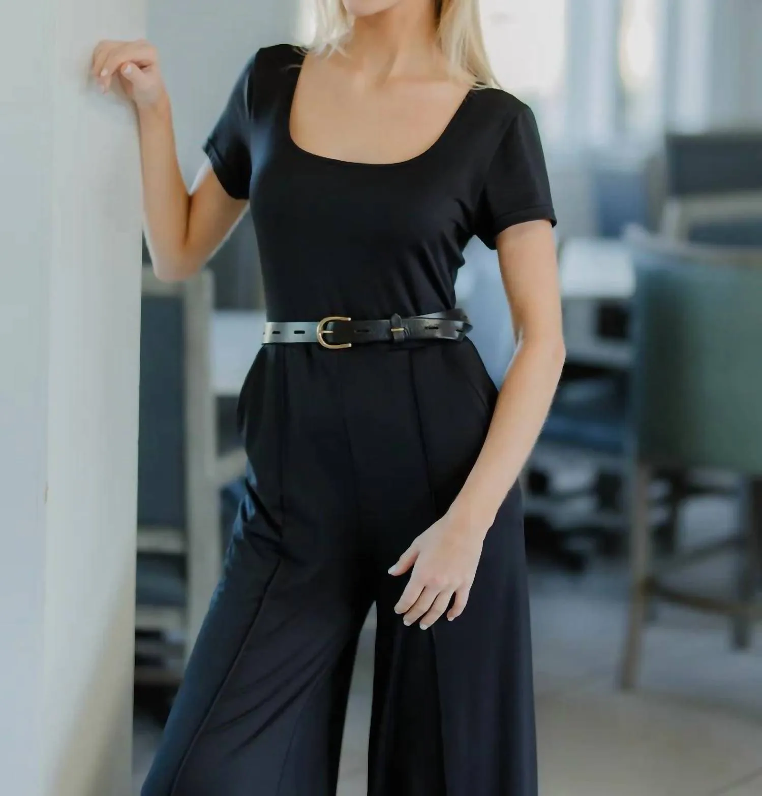 Rae Tailored Jumpsuit In Black