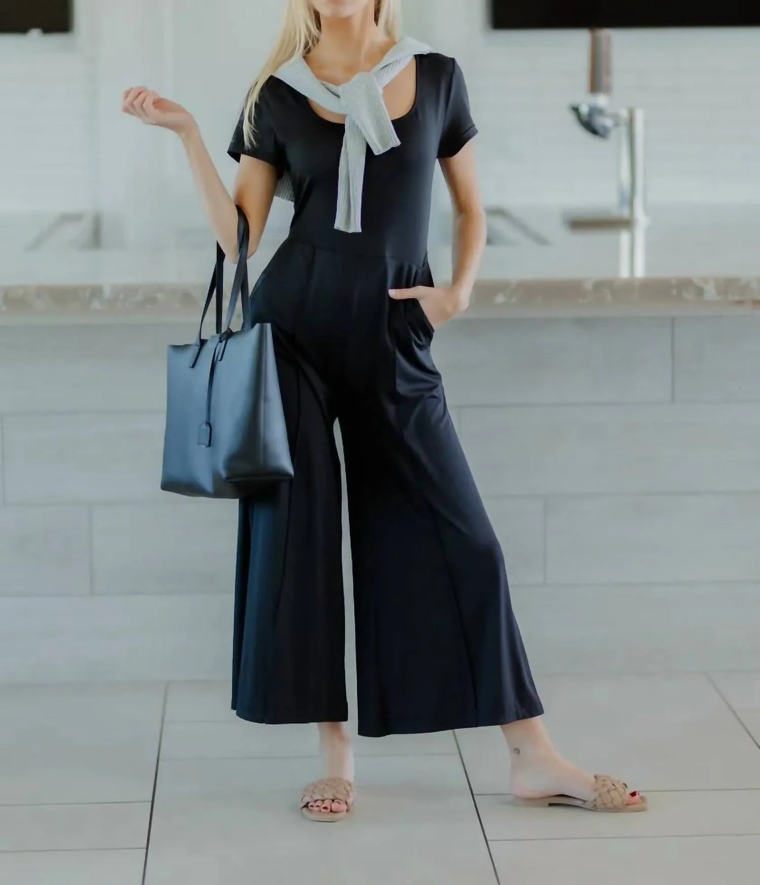 Rae Tailored Jumpsuit In Black